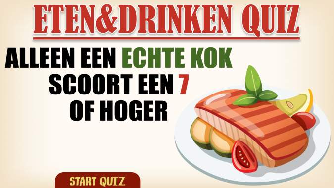 Eten & Drinken Trivia Quiz