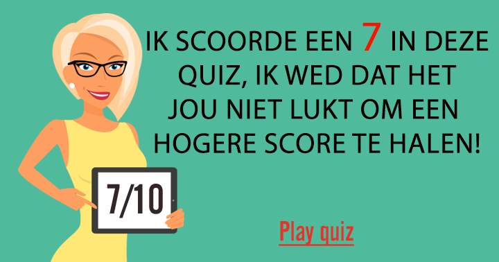 Ik daag je uit om mijn score te verbeteren!