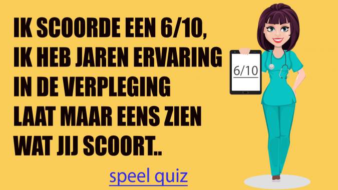 Kun jij mij verslaan in deze pittige medische quiz?