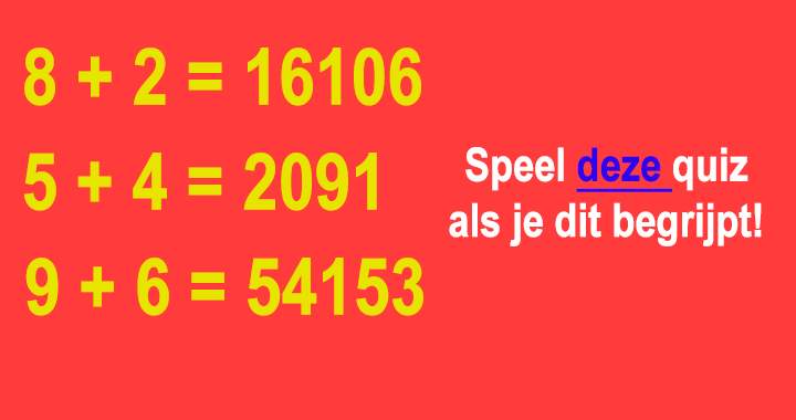 Speel deze quiz