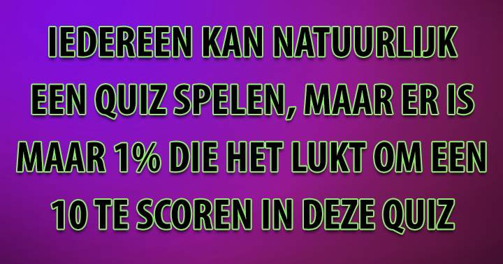 Algemene kennis quiz